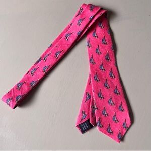 POLO By Ralph Lauren Sailboat-Print Linen Necktie